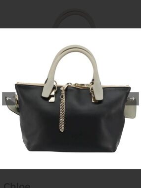 Chloe Bicolor Baylee Satchel Leather